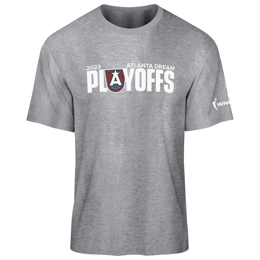 Atlanta Dream Shirt Adult Large Gray Solid Cotton Polyester WNBA Basketball  *